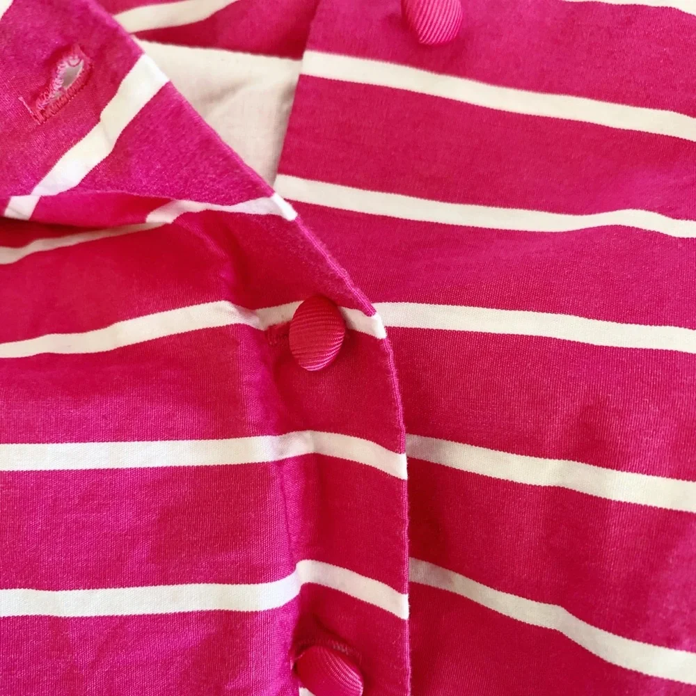 Ralph Lauren Baby Girls Striped Pink Dress 18M